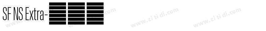SF NS Extra字体转换